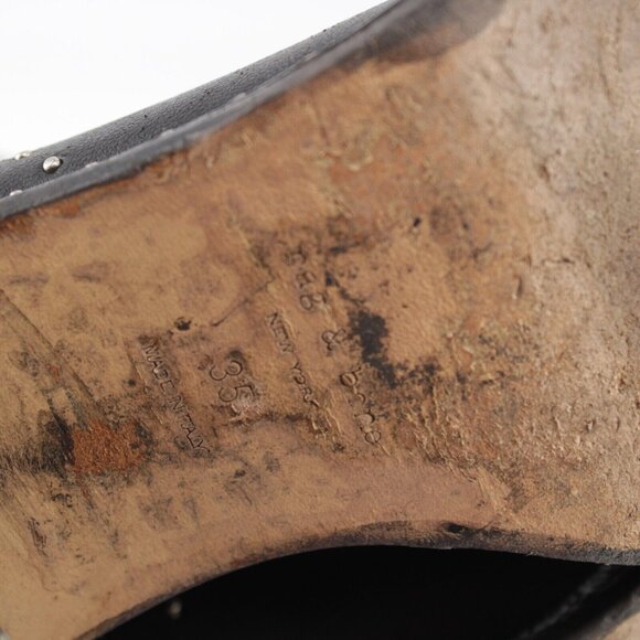 Rag Bone Womens Willow Boots Size 35 5 Black Leather Studded Block Heel Bootie - Picture 11 of 13